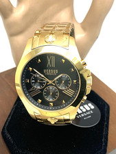 Versus by Versace Men's Watch VSPBH1L21 Chronograph Quartz Gold Black Dial 44mm