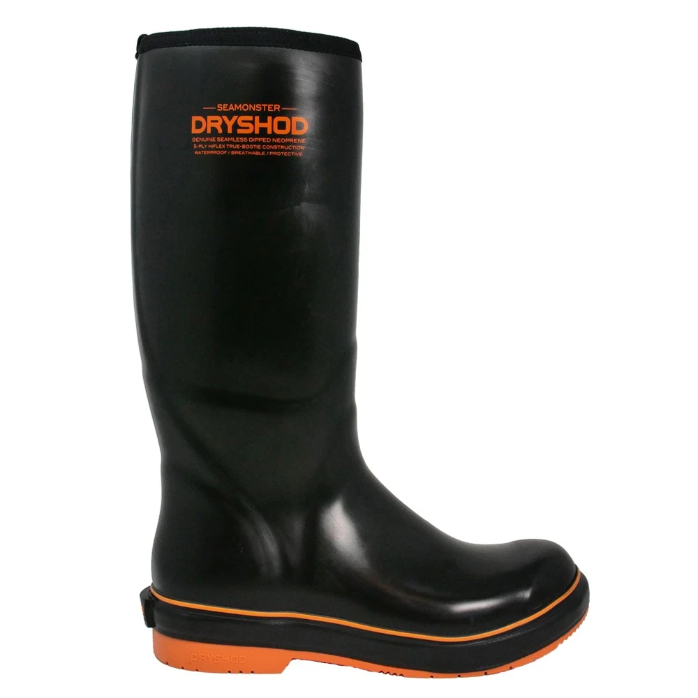 Dryshod Seamonster Premium Rubber Pull On Rain Mens Black Casual Boots SEA-MH-B
