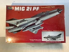 Revell #H-267 MIG 21 PF Airplane Model Kit  1/32 Scale, 1975 NEW SEALED