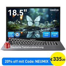 Blackview AceBook 10 18,5 Laptop Intel N150 16GB 512GB SSD Windows 11Pro Wifi 6