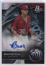 2023 Bowman Platinum Top Prospects Auto Brenner Cox #TOP-89 Auto uk2