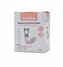 Bessentials Silicone Fresh Food Feeder Pacifier Combo BPA-Free Baby Feeder w