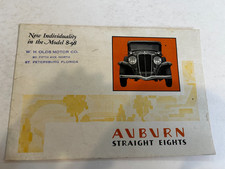 1931 Auburn Straight Eights  Factory Brochure, Original #1