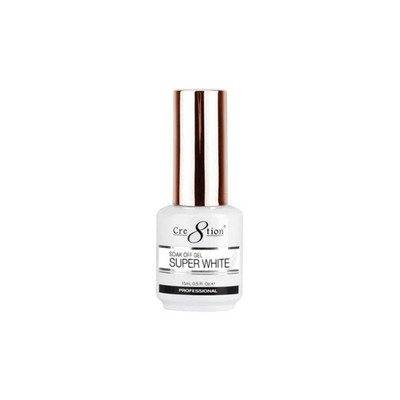Cre8tion - Soak Off Gel System - Super White - 0.5oz (15mL) French Color