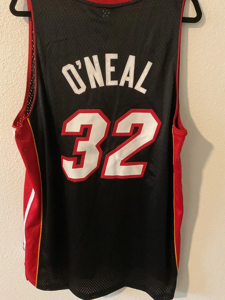 Reebok Authentics Miami Heat Shaquille O’Neal #32 Black Stitched Jersey Adult XL - Image 2 of 4