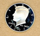 2008 S Kennedy Half Dollar Choice Proof 90% Silver 50c US Coin