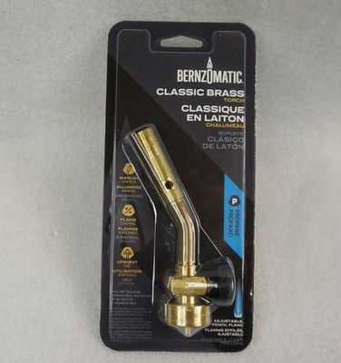 Bernzomatic Classic Brass Torch Propane Manual Ignition Plumbing Soldering