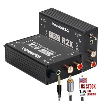 Noise Isolator RCA Audio Hum Eliminator (No Affects Bass) RCA/3.5 Aux Isolator