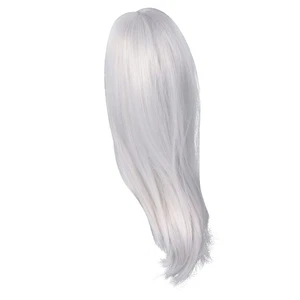(Silver Grey) Ft Collection Jointed Doll Wig Centre Parting Soft High