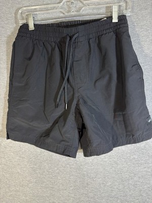 Van s Men s Volley Tan Shorts Mesh Line Zip Pocket Size Small 6  Inseam Black