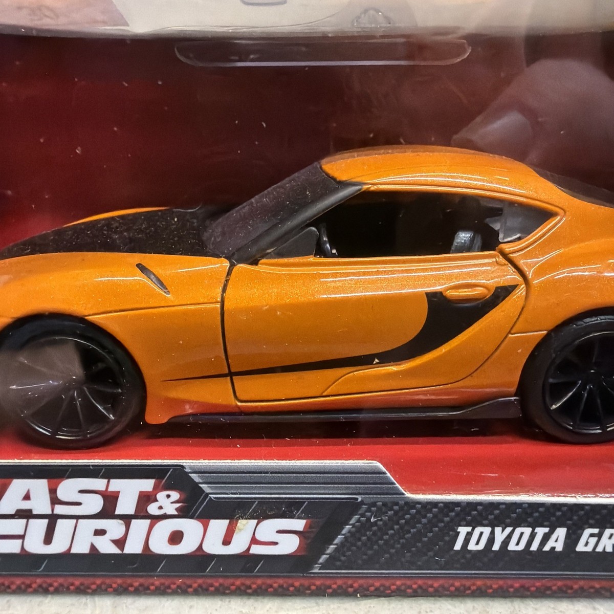 Toyota Gr Supra Orange With Black Stripes Fast and Furious 9 F9