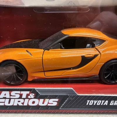 Toyota Gr Supra Orange With Black Stripes Fast and Furious 9 F9