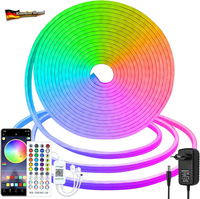 Cciland LED Strip 10M 24V Neon Streifen Dimmbar 2700K Mit Timer | Silikon Flexib