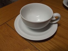 Denby White Cup & Saucer - Great Condition!