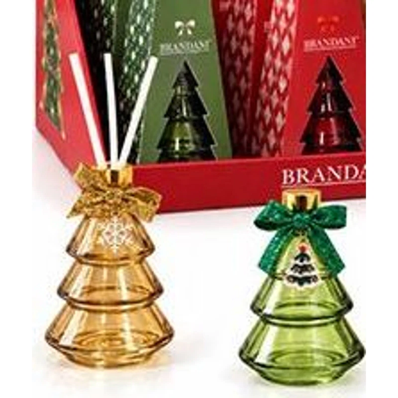Diffusore di Fragranza Natale Albero Merry Christmas BRANDANI Vetro Bastoncini, fotografia 8 di 9