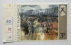 Irish Political Propaganda Slogan Overprint on 1971 Great Britain Stamp RARE MNH