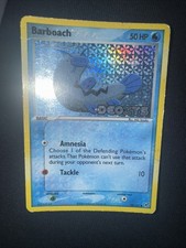 Pokemon Barboach Stamped Reverse Holo Card 54/107 EX Deoxys MP