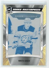 2019-20 The Cup Rookie Masterpiece Cyan Printing Plate Nikita Gusev RC 1/1