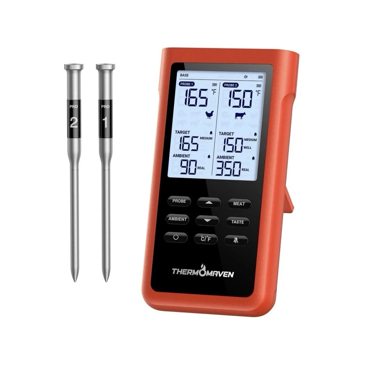 ThermoMaven X2 Smart Wireless Meat Thermometer - 3000FT Range - Model WT12 ✅