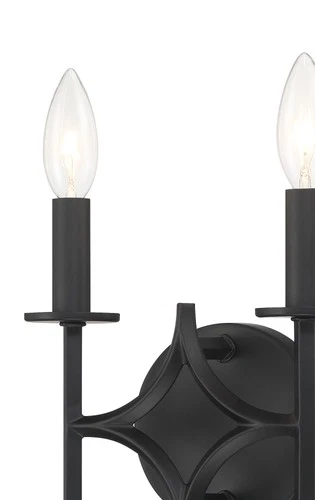 Minka Lavery 5032 Muncie 2 Light 9" Tall Wall Sconce - Coal - Picture 3 of 3