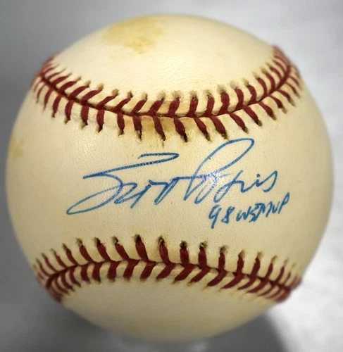 Scott Brosius Signed Official Major League Baseball Autograph "98 WS MVP" Insc