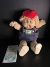 Vintage  Cabbage Patch Boy Doll 1985, Blonde hair, blue eyes, adoption paper