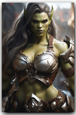 Female Orc 4 x 6 inch Exclusive Art Print Collectible Photo 10127 | eBay