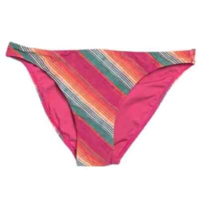 VIX Bliss Basic Striped Bikini Bottom In Multi Classic Women's Size L NWOT 