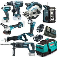 Makita DTD155 Schlagschrauber + DHR241 Bohrhammer 18V Combo Kit - 12Tlg. Set +++