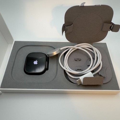 Apple Watch Ultra 2 49mm Black Titanium Ocean Band (GPS+LTE) Unlocked Excellent - Photo 4 sur 15