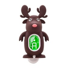 Tuner Clip-On Chromatic, Bass, Guitar, Violin, Ukulele, Cartoon Reindeer BROWN