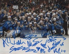 16 x Team Finland 2019 World Junior Gold Medal Team Signed Autographed 8x10 COA