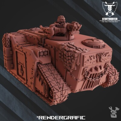 Crawler - Fire Lizard Warrior Order - Scifi Marine Vehicle Salamander