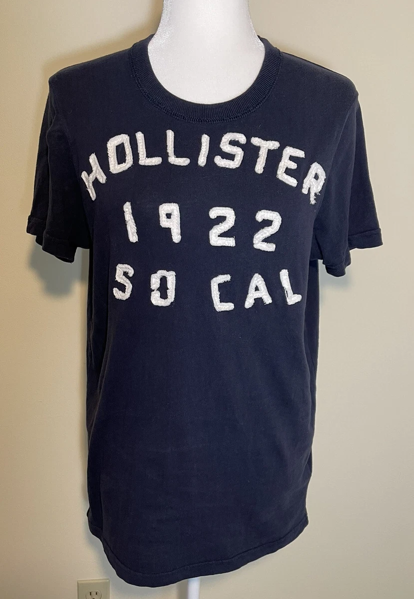 Hollister 1922 So Cal T Shirt Navy Blue Size M 100 Cotton
