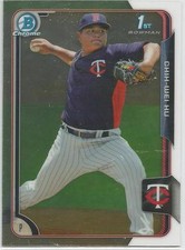 Chih-Wei Hu Tampa Bay Rays 2015 Bowman Chrome Prospect Card