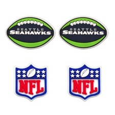NFL Seattle Seahawks Football Team For Crocs Shoe Charms Jibbitz - 4 pieces