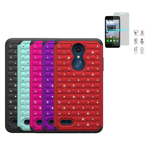 Sparkly Diamond Bling Case for LG Premier Pro & Xpression Plus with Screen Protector