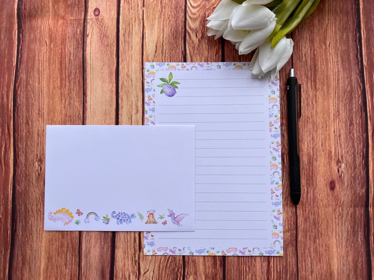 Dinosaur Border Writing Paper