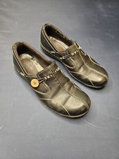 Clarks Un Loop Womens Leather 35062 Slip On Shoes Loafers Comfort Flats Blk 7M