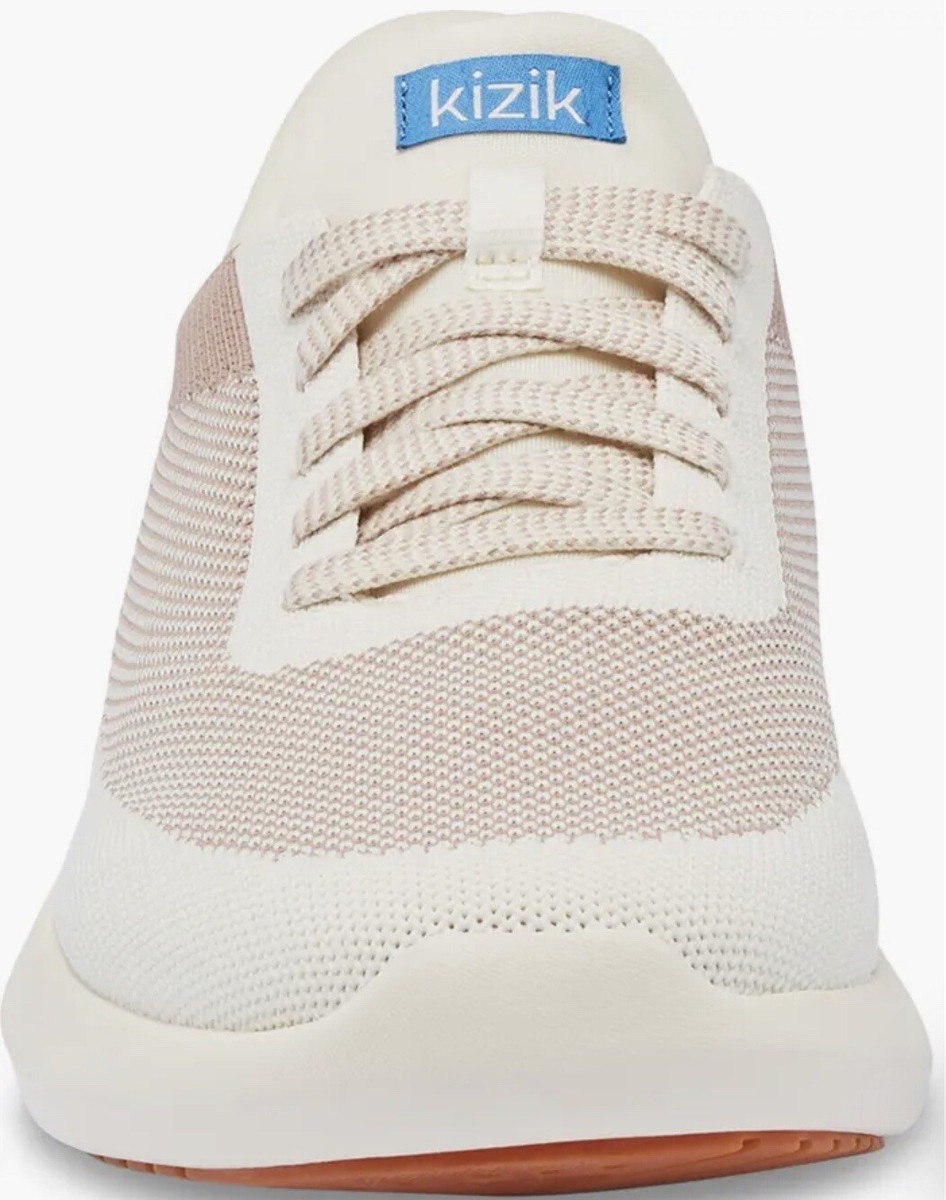 Kizik Unisex Athens Knit Lace-Up Sneaker Warm Taupe- Size  display picture 3