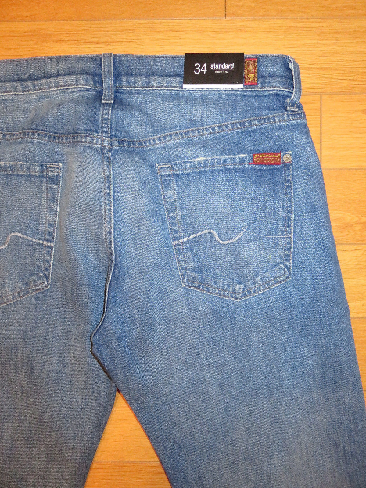 NWT Men's 7 For All ManKind Standard Straight Leg Jeans (Retail $208)