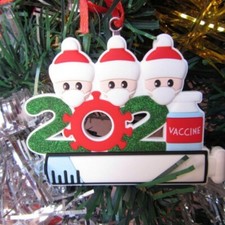 Personalized Christmas Ornaments Survivor Customized Decoration For Family of 3