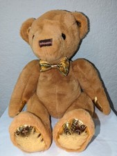 FAO Schwarz 160 th Anniversary16 Golden Monogram Teddy Bear 16" Sitting '2022