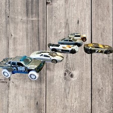 Vintage Lot Of 6 Loose Assorted Gray Hot Wheels, Cars Trucks