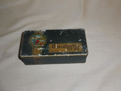 alte Blechdose / Zigarettendose Constantin No. 30 Hannover 15x7,5x4,5cm