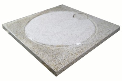 Duschwanne aus Naturstein, Designwanne, Granit, 90*90cm, gelb, G682 eBay