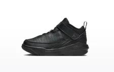 Nike Jordan Max Aura 5 (PS) Sneaker Preschool All Black Hi-Top Basketball Shoe