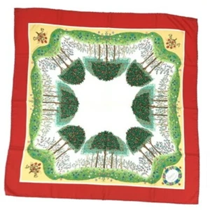 Gucci Foulard Coton Carré 33,46x33,86 pouces Fleur Multicolore