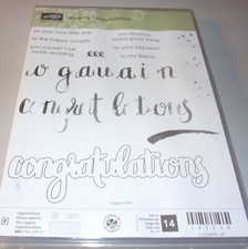 Stampin Up Amazing Congratulations Photopolymer