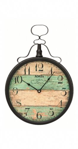 Moderno reloj de pared con movimiento de cuarzo de AMS AM W9532 NUEVO - Imagen 1 de 1